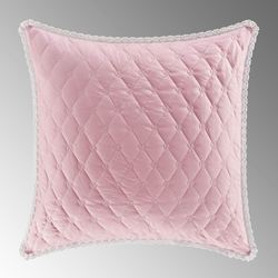 Rosemary Quilted European Sham Blush