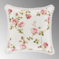 Rosemary Reversible Floral Pillow Blush 16 Square