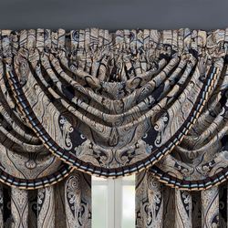 Luciana II Waterfall Valance Denim 49 x 33