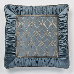 Castleton European Pillow with Sham Steel Blue