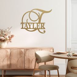 Accord Personalized Wall Art Sign Gold