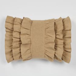 Prairie Mill Ruffled Pillow Multi Warm Rectangle