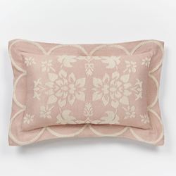 Primrose Flanged Rectangle Pillow Dusty Rose
