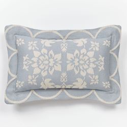 Primrose Flanged Rectangle Pillow Sterling Blue