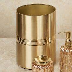 Glacier Wastebasket Gold
