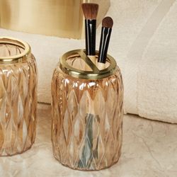 Glacier Brush Holder Gold