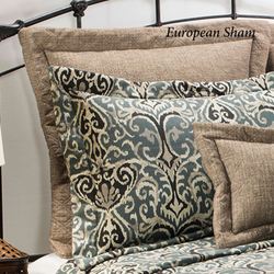 Midnight Ikat Woven European Sham Multi Warm