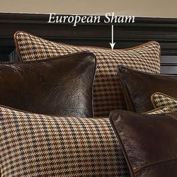 Clifton Reversible Piped European Sham Multi Warm