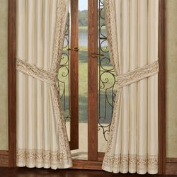 Versailles Tailored Curtain Pair Pearl