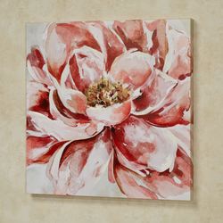 Floral Splendor Canvas Wall Art Claret