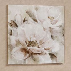 Floral Melody Canvas Wall Art Ivory