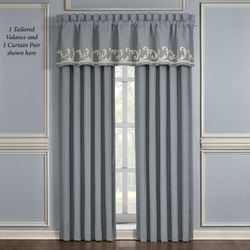 Aurora Wide Curtain Pair Slate Blue 100 x 84