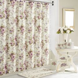 Chambord Shower Curtain Eggshell 70 x 72