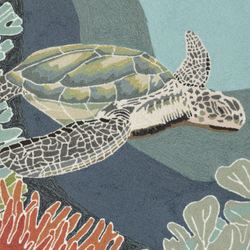 Akumal Ocean Round Rug Multi Cool