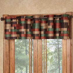 Emerson Wide Grommet Valance Multi Warm 76 x 18