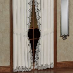 Evangelina Curtain Pair Ivory 84 x 84