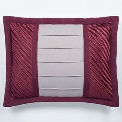 Sigma Flanged Sham Burgundy