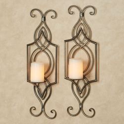Carmen Wall Sconce Pair Light Bronze