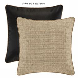 Martinique Reversible Piped European Sham Beige