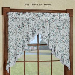 Ophelia Floral Ruffled Tier Pair White