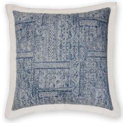 Brentwood Geometric European Sham Dark Blue