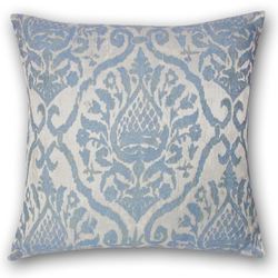 Belmont Medallion Tailored Pillow Light Blue 20 Square