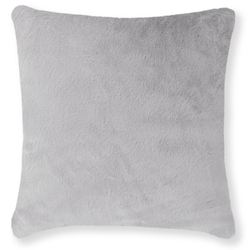 Belmont Light Gray Plush Pillow 20 Square