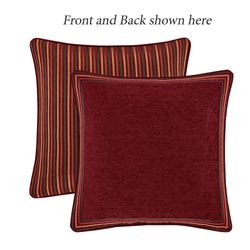 Garnet Reversible Piped European Sham