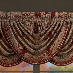 Garnet Waterfall Valance 49 x 33
