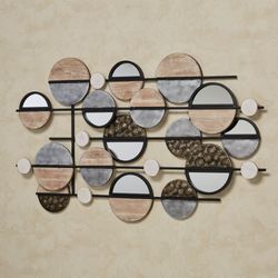 Hayes Mirrored Wall Sculpture Multi Warm