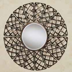 Helia Mirrored Wall Sculpture Bronze