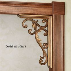 Giella Corbel Bracket Pair Aged Gold