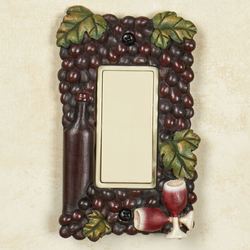 Wine Picnic Grapes Single Dimmer Rocker Multi Earth
