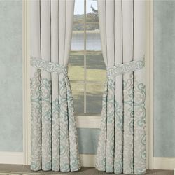 Avalon Wide Curtain Pair Oyster 100 x 84
