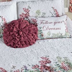 Bloomfield Piped Pillow Claret Rectangle