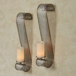 Metro Heights Wall Sconce Pair Platinum