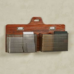 Sawyer Horizontal Wall Organizer Mission Red Oak