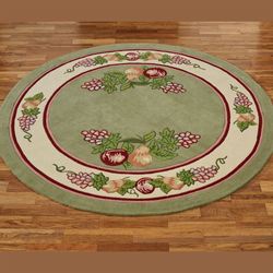 Fruitful Round Rug Sage 79 Round