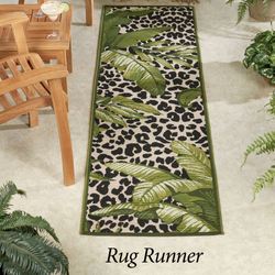 Exotic Safari Rectangle Rug Green