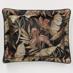 Barbados Piped Sham Black