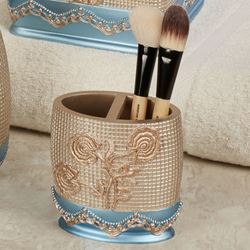 Ombre Rose Brush Holder Blue