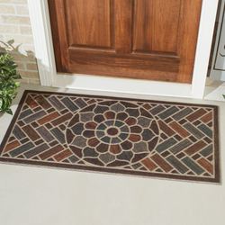 Brick Path Doormat Multi Warm 48 x 24