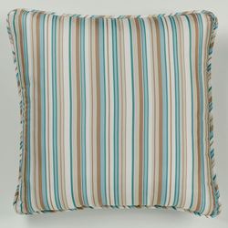 Seabreeze European Pillow with Piped Sham Aqua