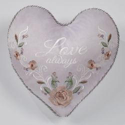 Romantica Embroidered Love Always Pillow Wisteria Heart