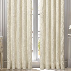 Marquis Damask Wide Curtain Pair Pearl 100 x 84