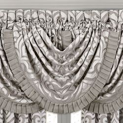 Luxembourg Waterfall Valance Silver 42 x 33