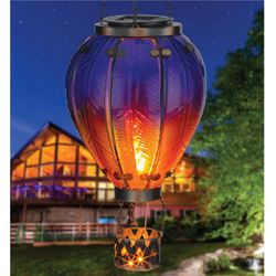 Large Hot Air Balloon Solar Lantern Multi Jewel