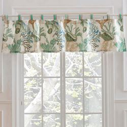 Under the Sea Tab Top Valance Multi Cool 84 x 19