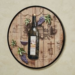 Villa Wine Wall Art Brown