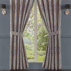 Botticelli Blue Wide Tailored Curtain Pair Navy 100 x 84
